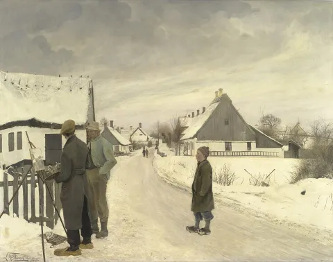 L.A. Ring Maleren i Landsbyen 1897
